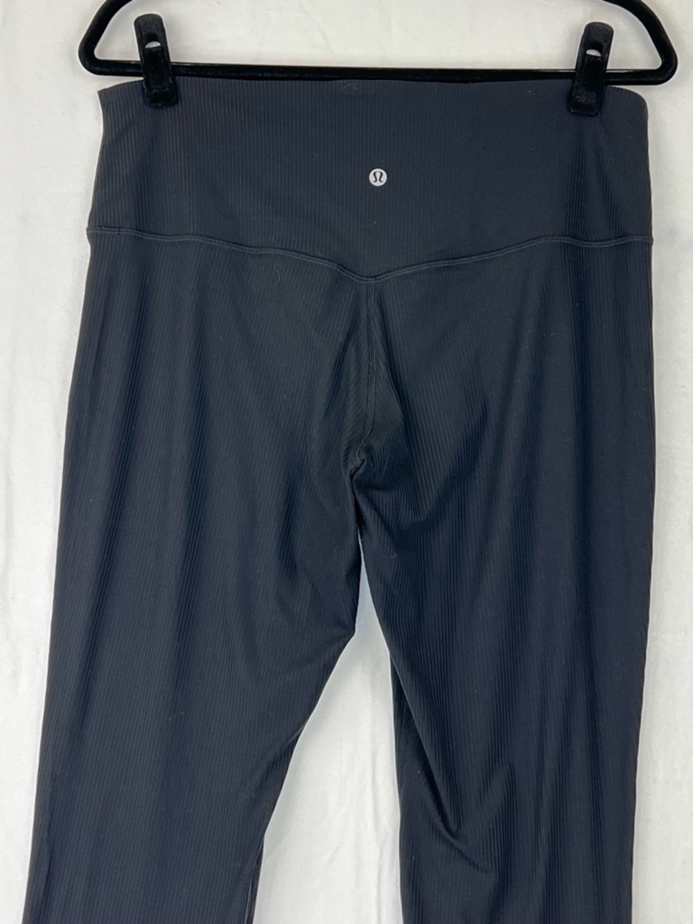 Lululemon Align Ribbed Mini-Flared Pant Black Sz 14 Yoga Travel Casual - Picture 6 of 13
